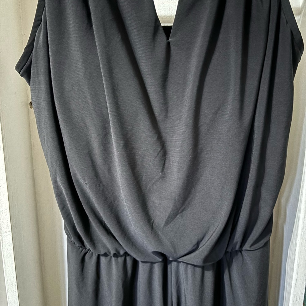 Aqua Green Black Romper Swimsuit